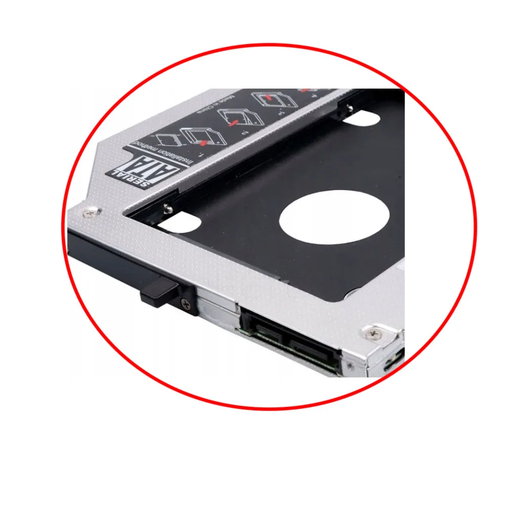 For IBM T410 T410S T420S T500 W500 X200 T400 T430S 9.5MM SATA 2nd HDD Caddy