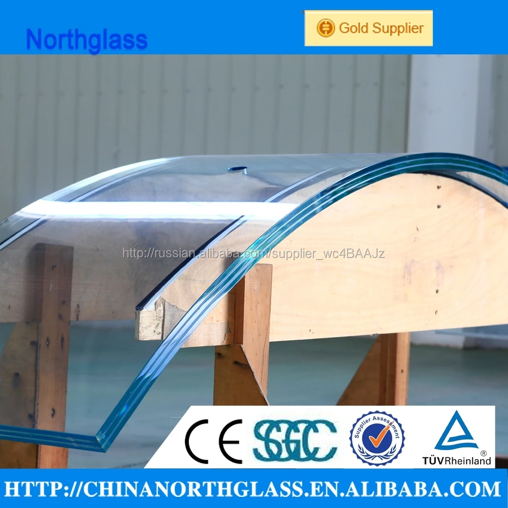 Изогнутое стекло панели из закаленного стекла
