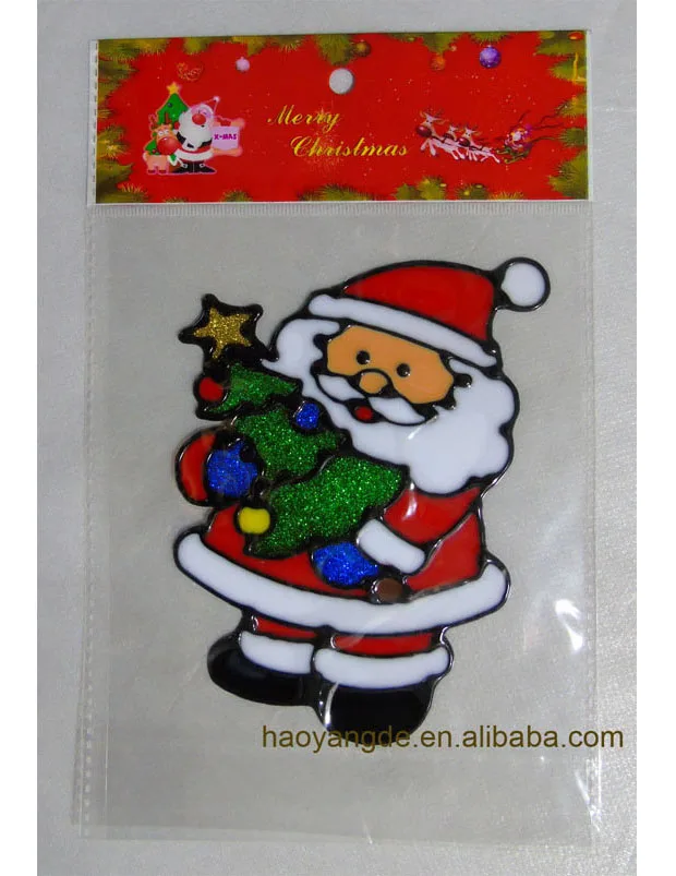 
Santa Christmas jelly sticker window sticker glass stickers 