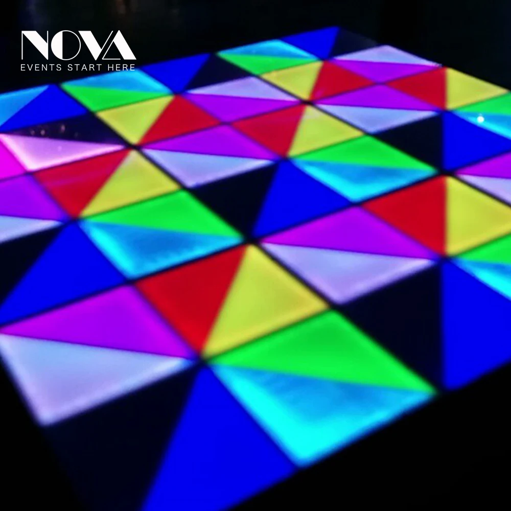 2021 Led Floor Dj Disco Nightclub Dmx 3d Time Tunnel Rgb Led Light Dance Floor