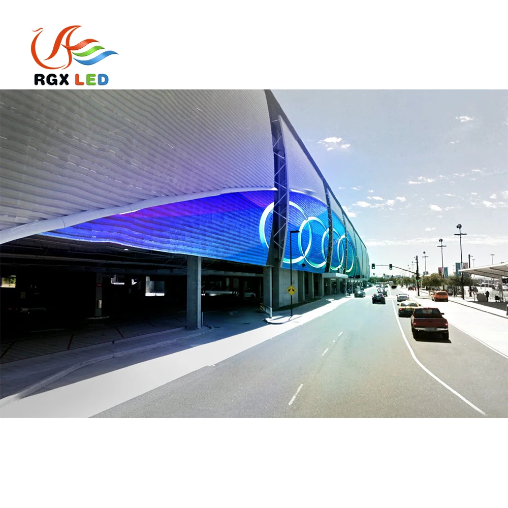 Outdoor P12 P16 Glass Transparent Led Display Screen for shop window Advertising