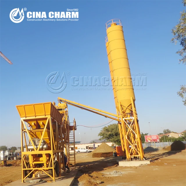 Factory Price ready mix portable mobile concrete batch plants  for sale