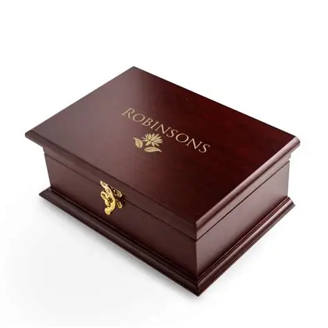 Wholesales Large Compartment Wooden Tea Chest Box With Tea Bags