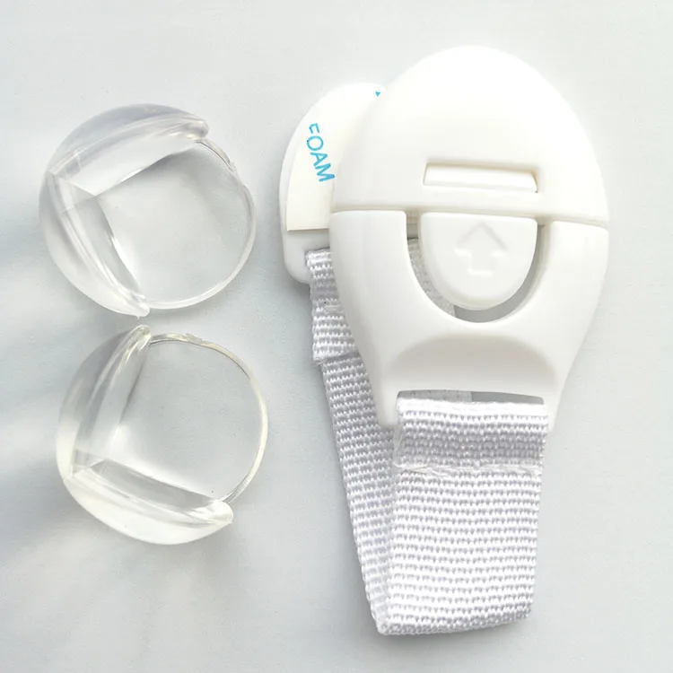 China Wholesaler 3M Self Adhesive ABS+ PVC Baby Proofing Cabinet Lock