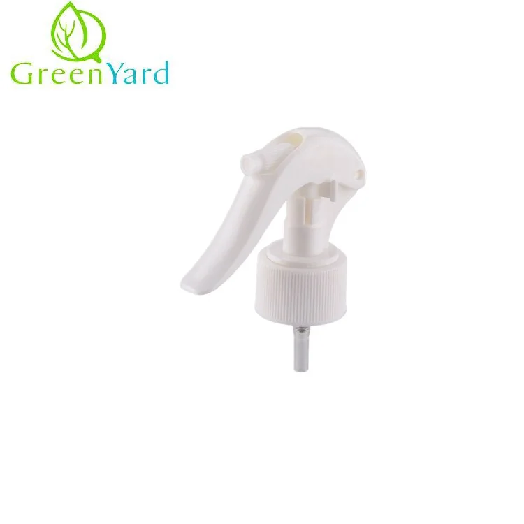 Mini Trigger Sprayer 28mm 24mm Hand Pump Sprayer Part White Plastic 10000pcs 0.2 ML/T Smooth/ribbed 1000pcs/carton GY-109