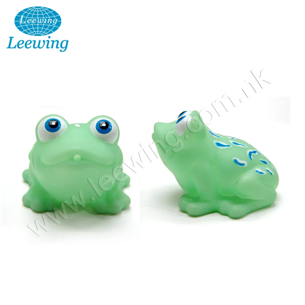 Plastic PVC Vinyl Squeaky Frog Baby Bath Toy