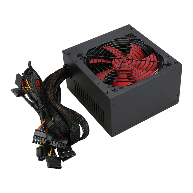 500W Gaming Smart Silent 120mm Cooling Fan ATX 12V Computer Power Supply PC PSU