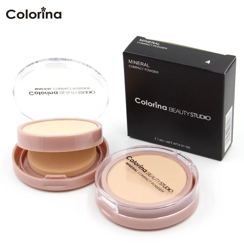 Private Label Makeup Cosmetics Vegan Halal Mineral Oil Control Face Whitening Best Branded  Pressed Compact Powder