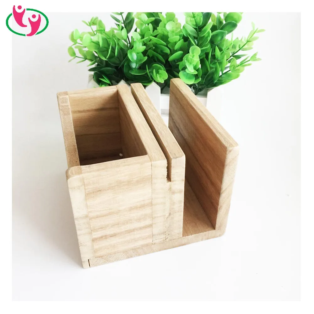 Quality Customer designed Logo Printed Solid Wooden Menu Holder