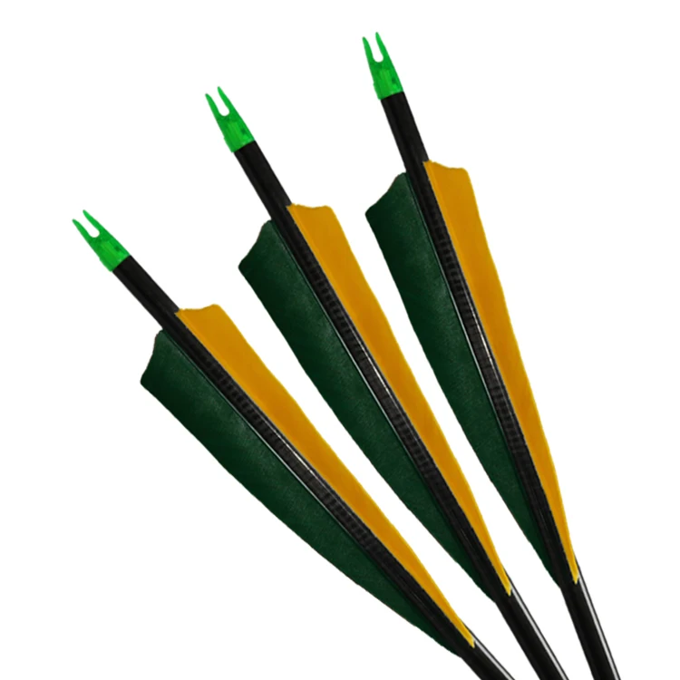 ID6.2mm pure carbon arrow with Turkey feathers hunting arrows by compound bow and traditional bow