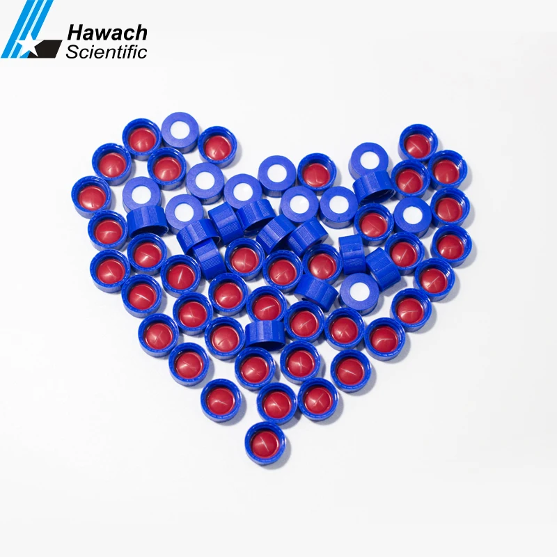 8 мм PTFE силиконовые PTFE перегородками для винтовой крышкой лаборатории