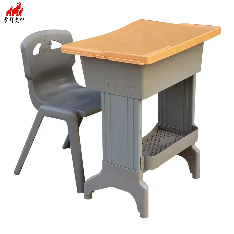 
quality school table and chair set for primary school with hang bag kids single double table 