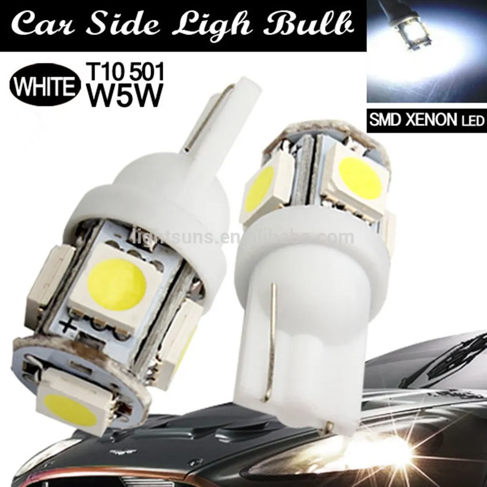 Высокое качество T10 501 W5W SMD ксеноновые лампы белого из светодиодов авто свтеодиодный фонарик