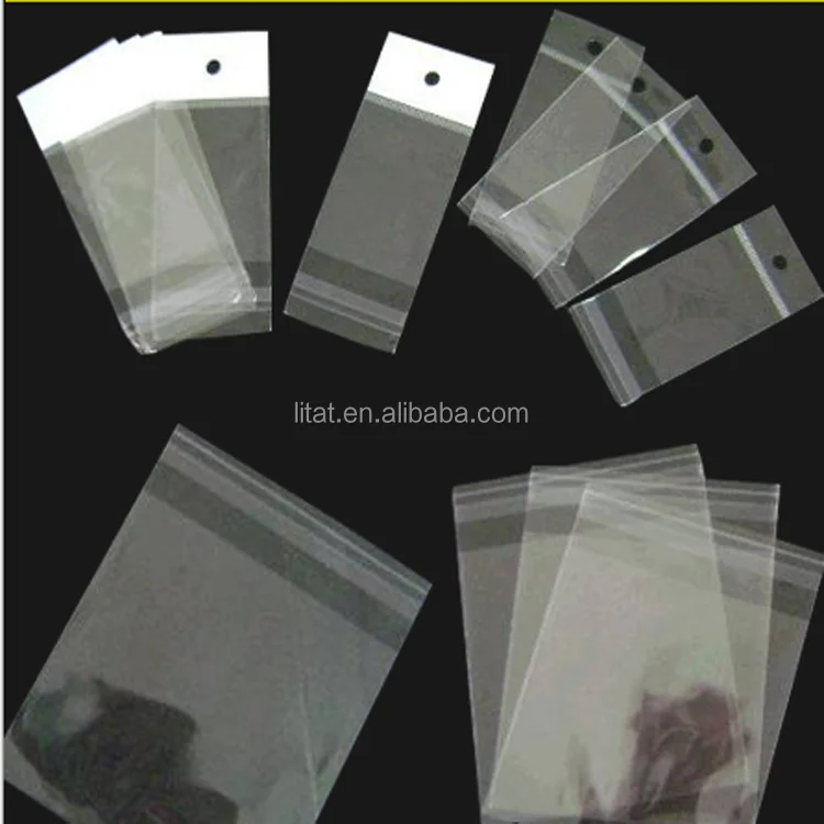 2020 wholesale customized self seal adhesive opp cello bags