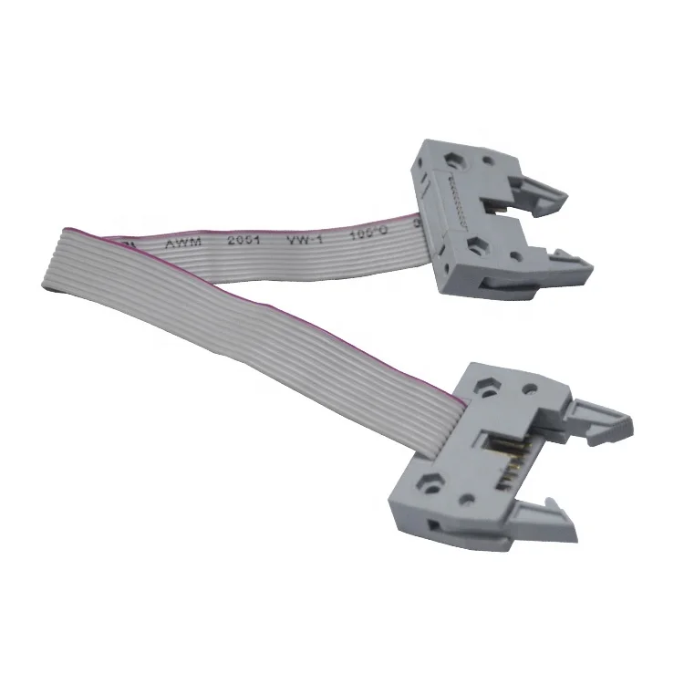 IDC to IDC to D sub DB 9p Flat Ribbon 2.54mm D sub Connector Cable