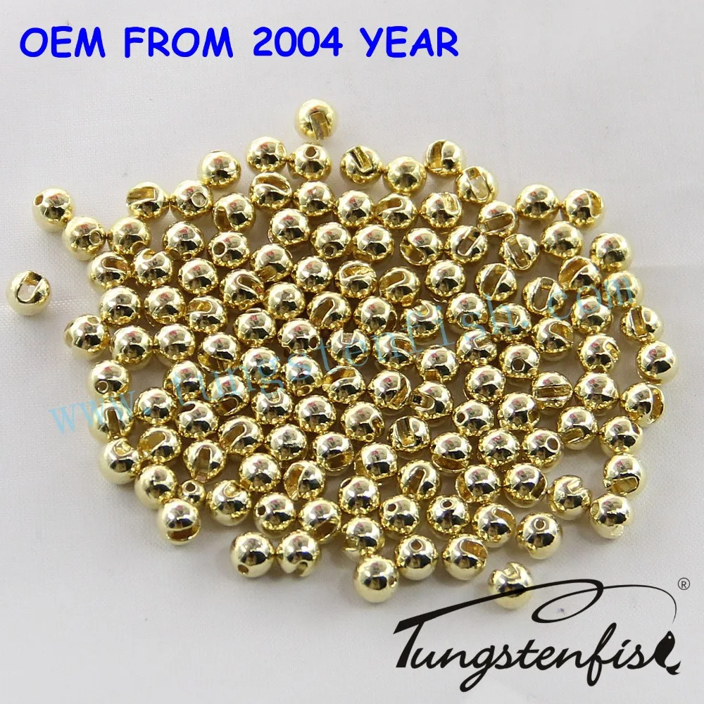 High quality Fly tying material Slotted Tungsten beads