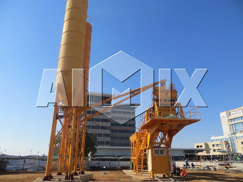 
Hot sale! 25m3 cement plant Mini mobile concrete batch plant price 