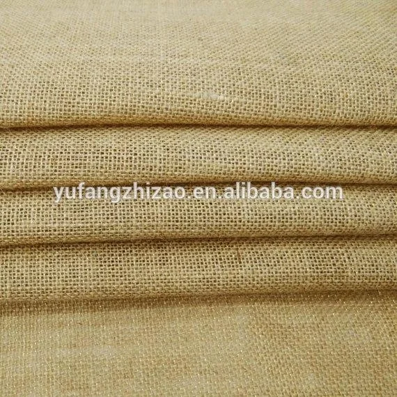Холщовая скатерть из джутовой ткани Hessian 50*60 с золотой