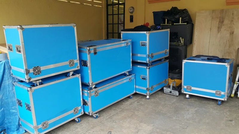 Customize 16U Standard Shockproof mixer dj Flight Case with Table Legs