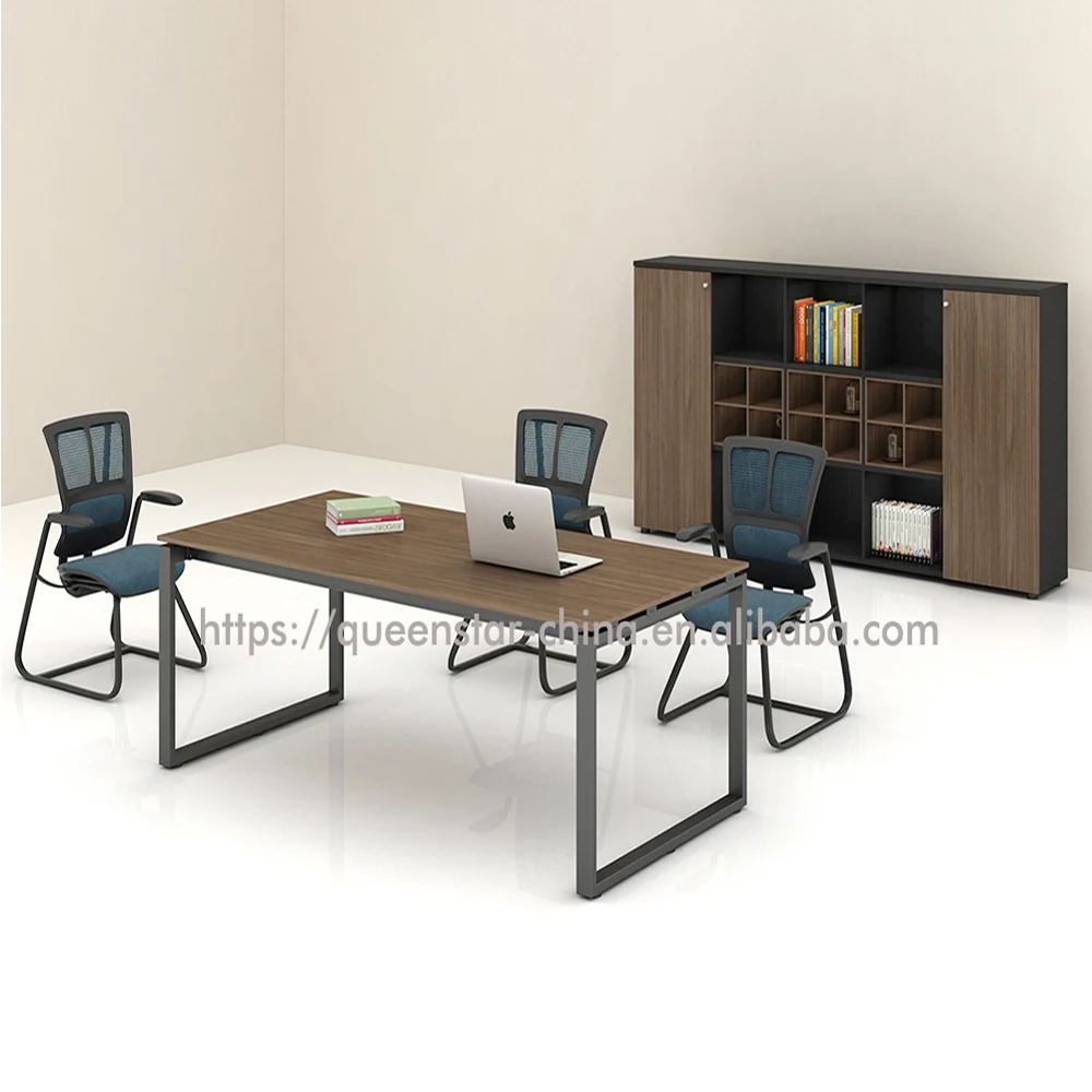 QS-MT-CAE03 luxury meeting table Conference Table with metal frame office desk