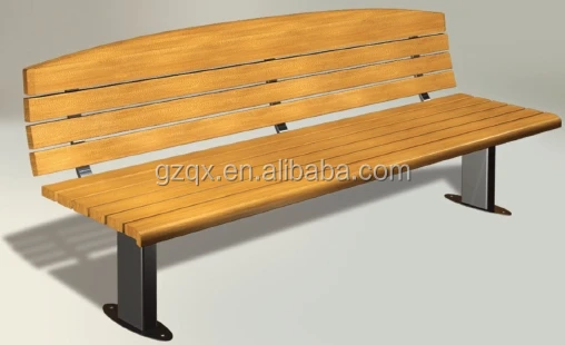 Fine Design Wood Park Bench/Antique cast iron bench/Outdoor Waiting benches/QX-144D