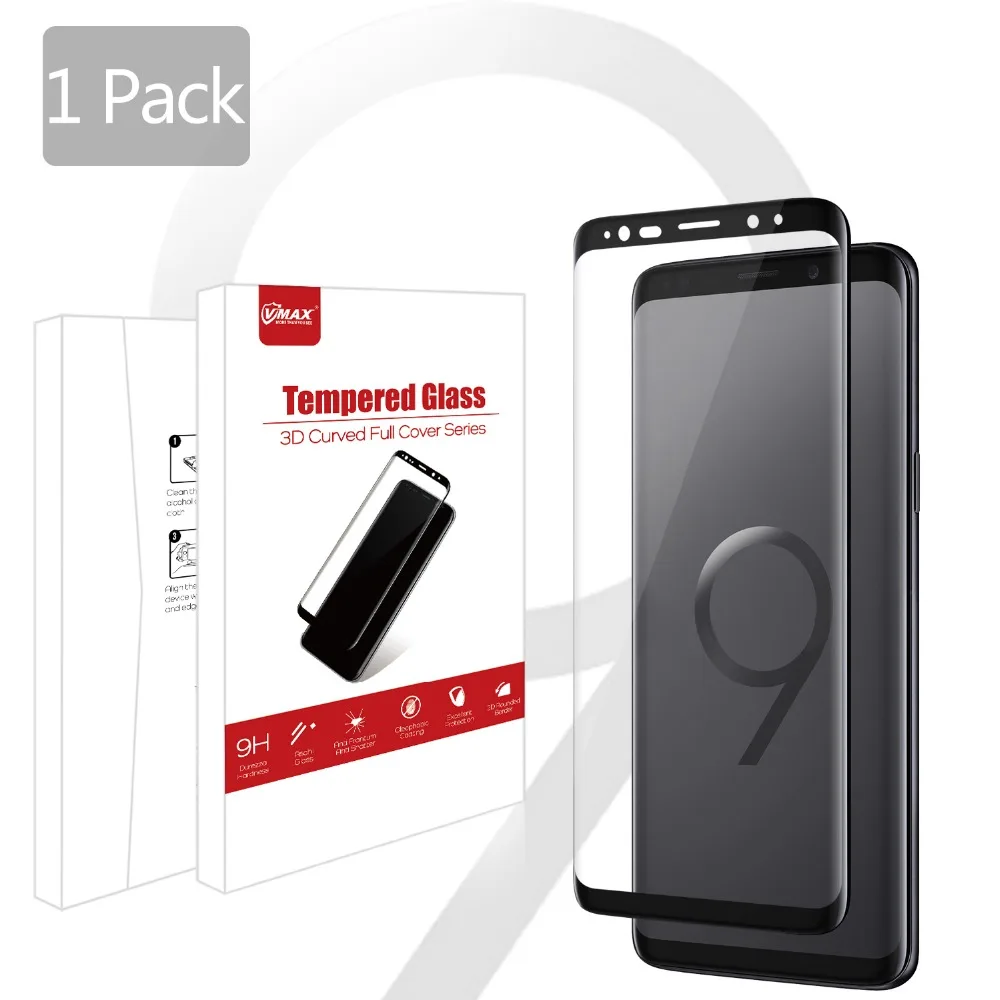 S9 Anti Scratch водонепроницаемый закаленное стекло 3D изогнутые 9 H 0.33 мм S9 + Screen Protector