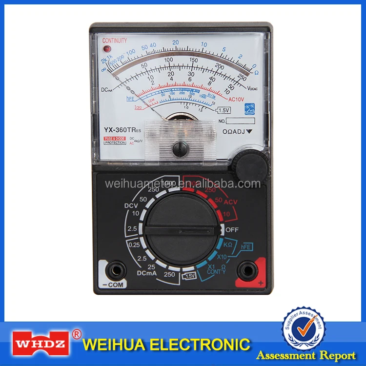 Analog Multimeter Analog Meter Multimeter Voltage Meter Current Meter YX360 Tester YX360TRES without battery