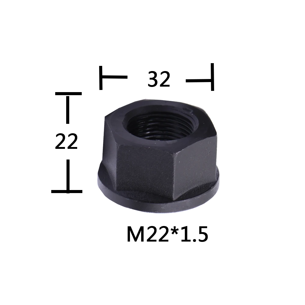 
high strength m22x1.5 carbon steel hex thin wheel nut 