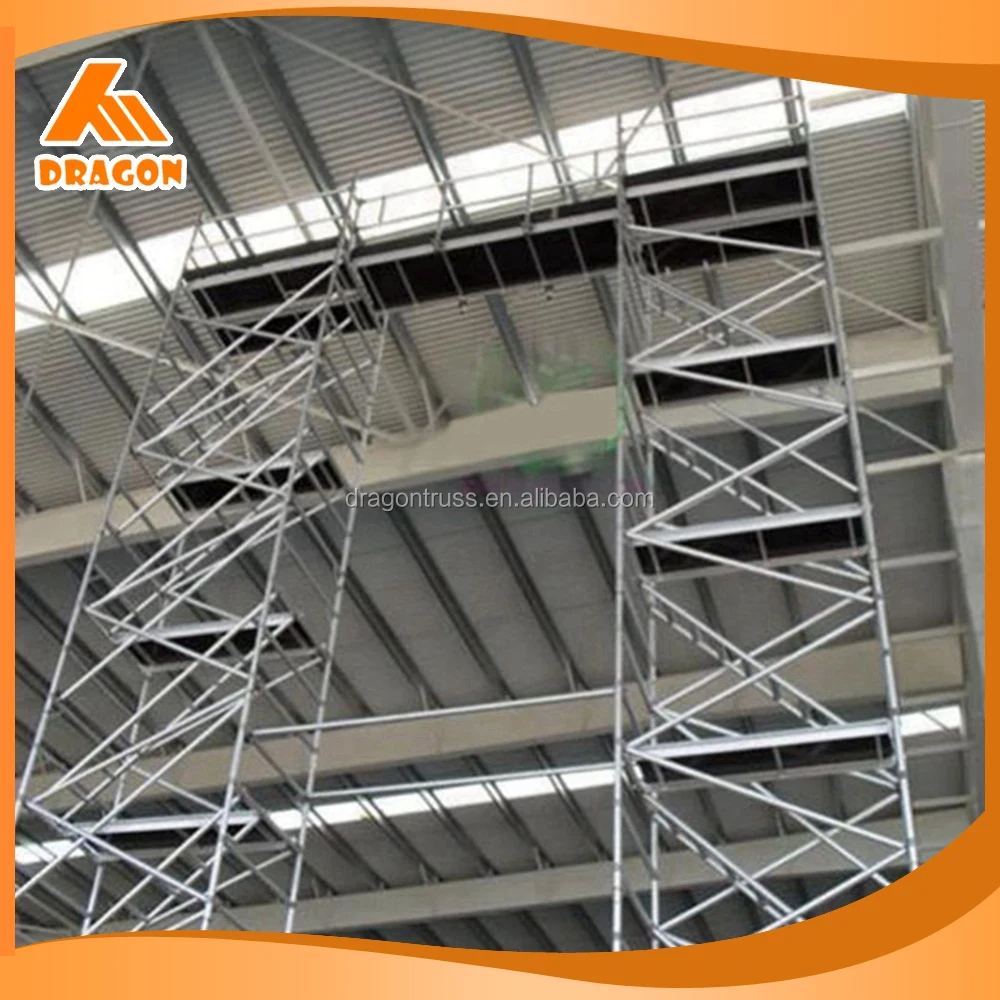 Dragonstage Indoor Scaffolding System Aluminium Mobile Scaffold Tower for Music Stage Installation
