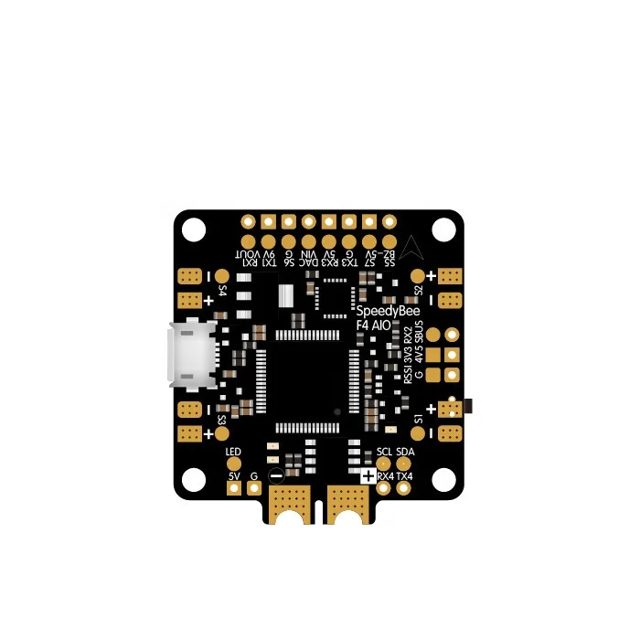 F4 AIO Flight Controller Board OSD Built-in Lilter Chip for Mini FPV Racing Drone