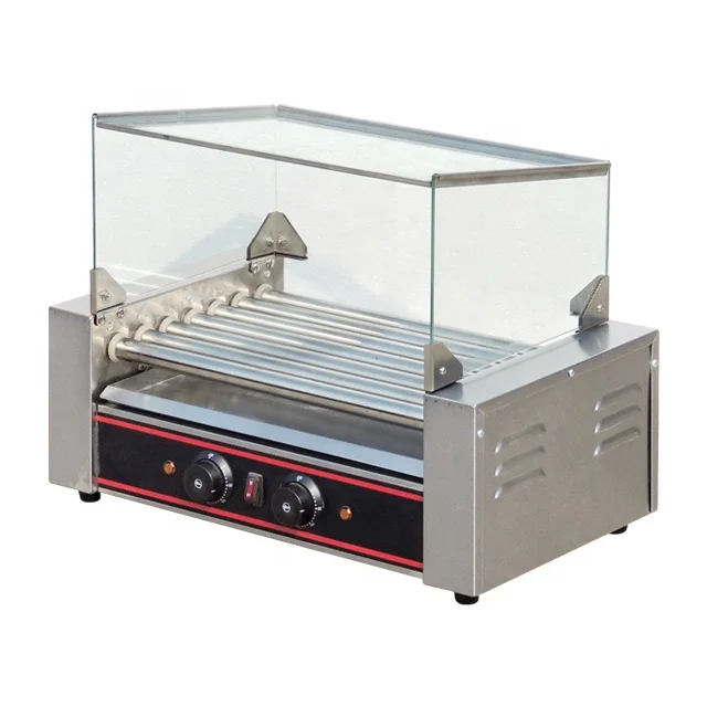 Mobile food cart hot dog grill roller,chinese hot dog grill machine