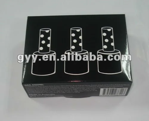 
 Роскошная картонная коробка для лака для ногтей  