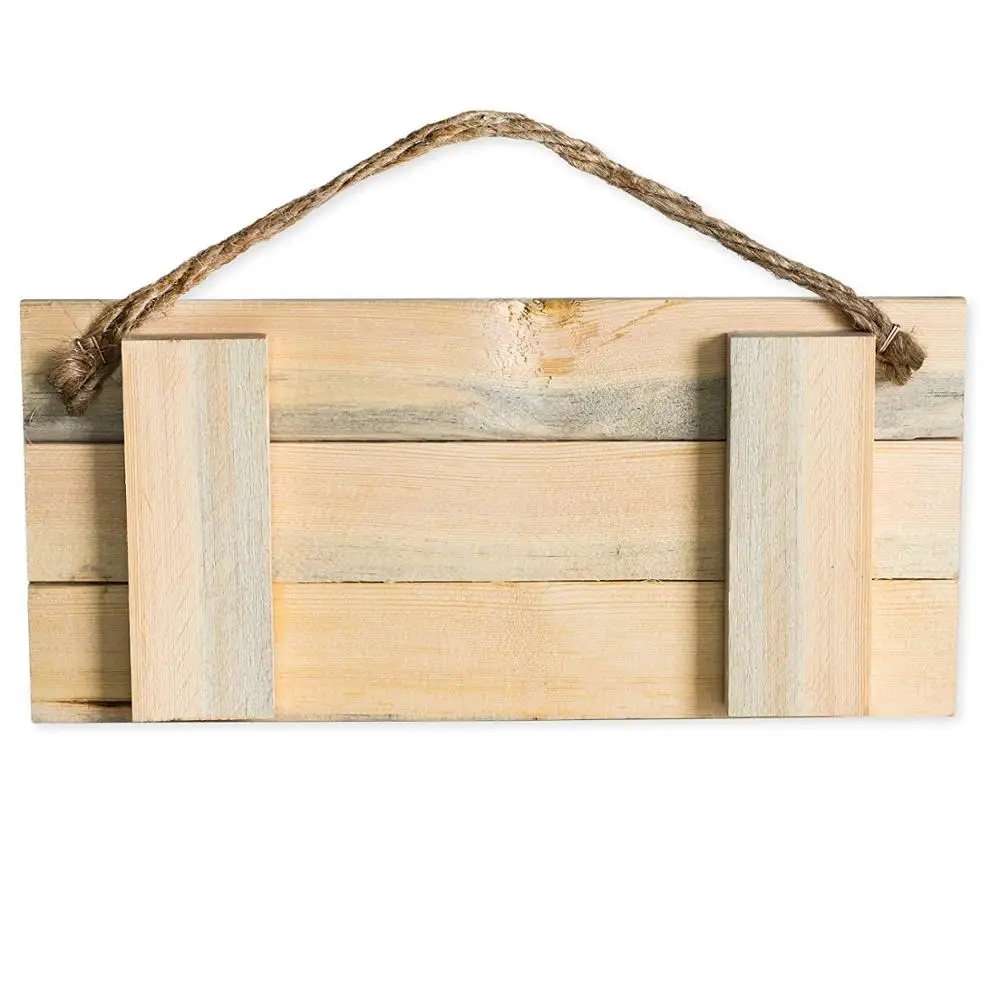 
Wood Plank Design Hanging Sign with distressed design 