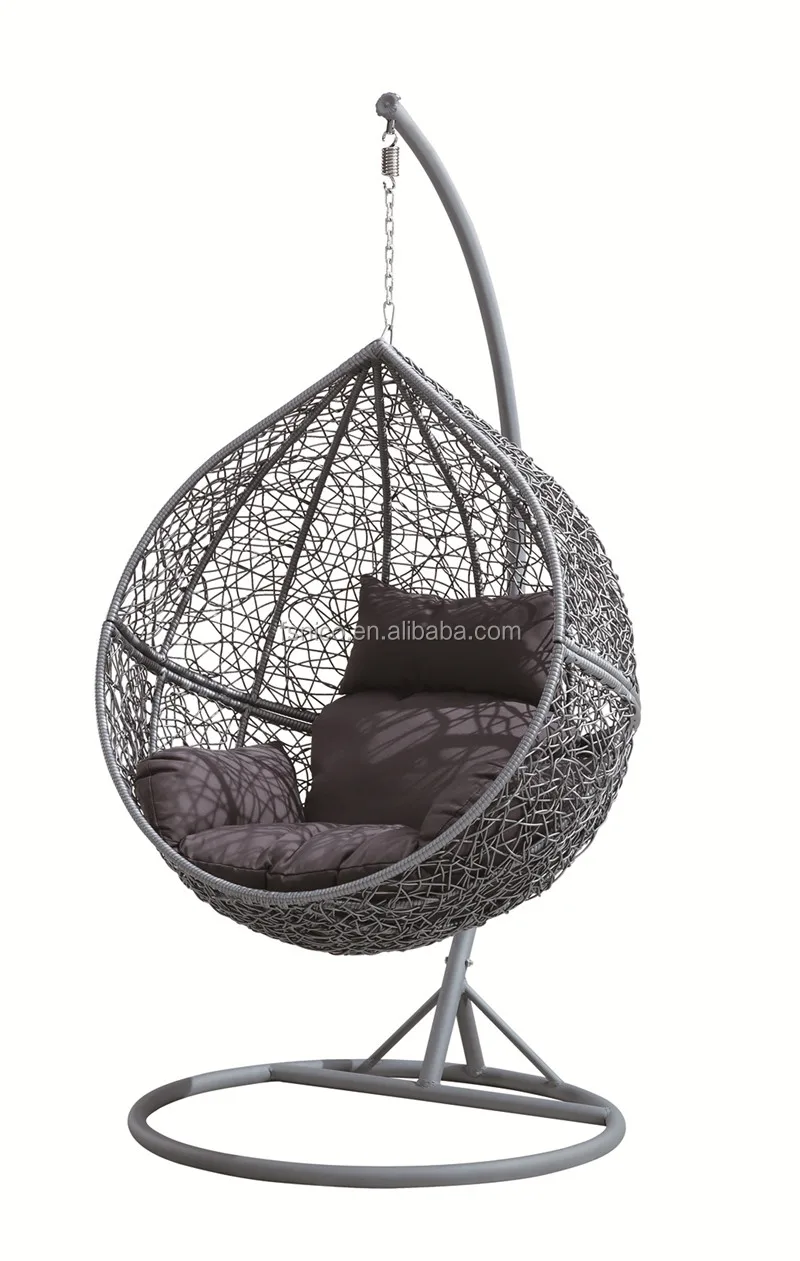 Pod chair swing patio swing wicker hanging chair