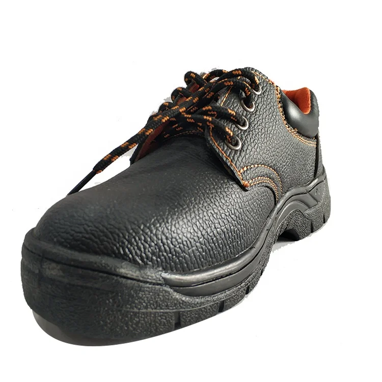 
smooth leather reflective light safety shoes 