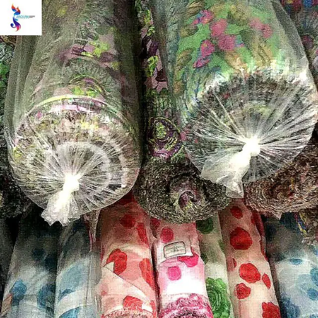2019 new design Top quality wholesale printed  polyester cotton fabric stocklot for garment
