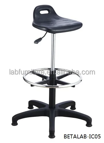 Laboratory Furniture Swivel Lab Chair Adjustable Esd Lab Stools Chair Without Wheels