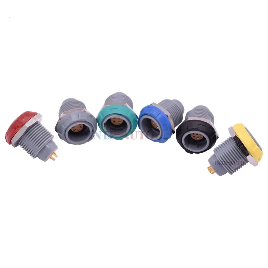 PAG M14 straight connector 2 3 4 5 6 7 8 9 10 14 pin female male plastic push-pull connector for medical instrument