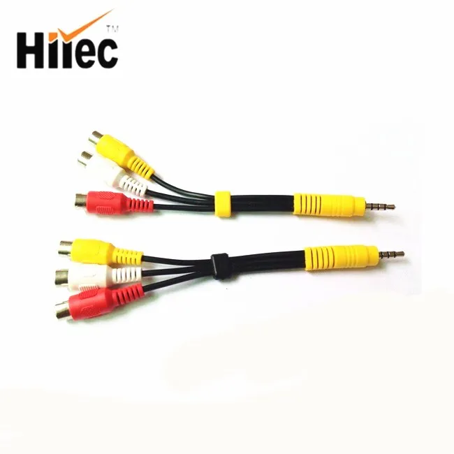extension cable male to female 3.5mm stereo 4 core to 3rca cable