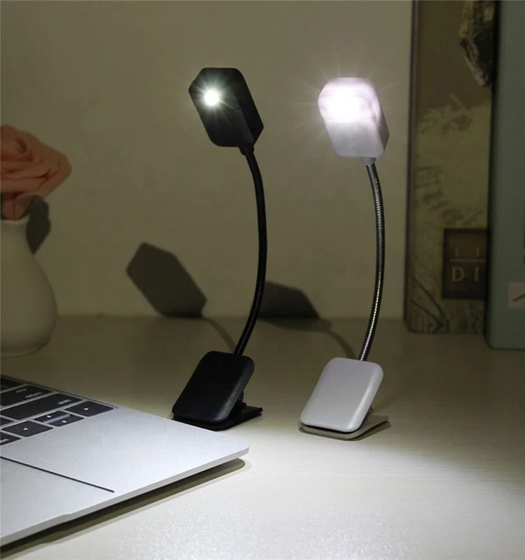 
LED Clip Light Mini Super Bright Battery Powered Flexible Eye-Care and Portable Night Reading Lamp 