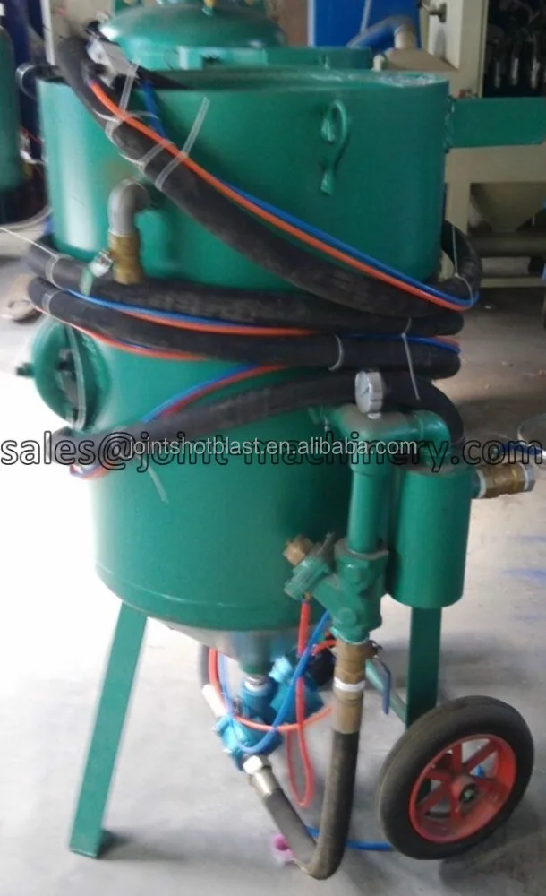 
mini mobile sandblaster/sand blasting tank/ sand blasting pot pressure air 