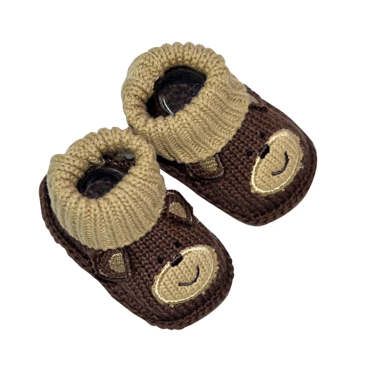 Handmade Knitted Baby Booties Crochet Acrylic Baby Shoes