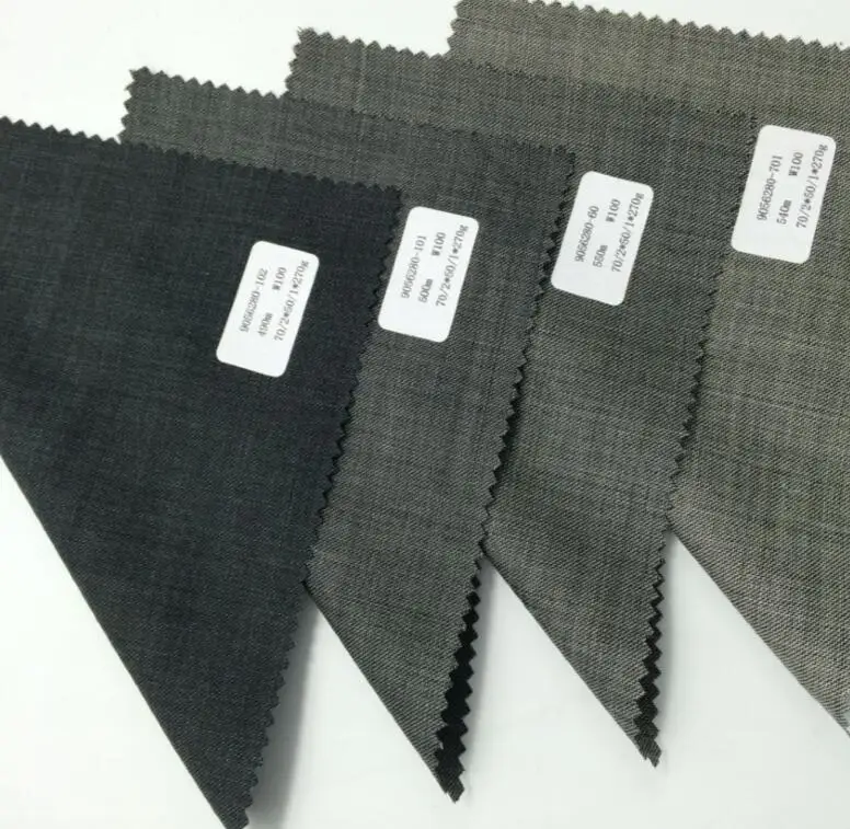 Мериносовая шерстяная ткань, цельная шерстяная ткань Hopsack для мужского костюма