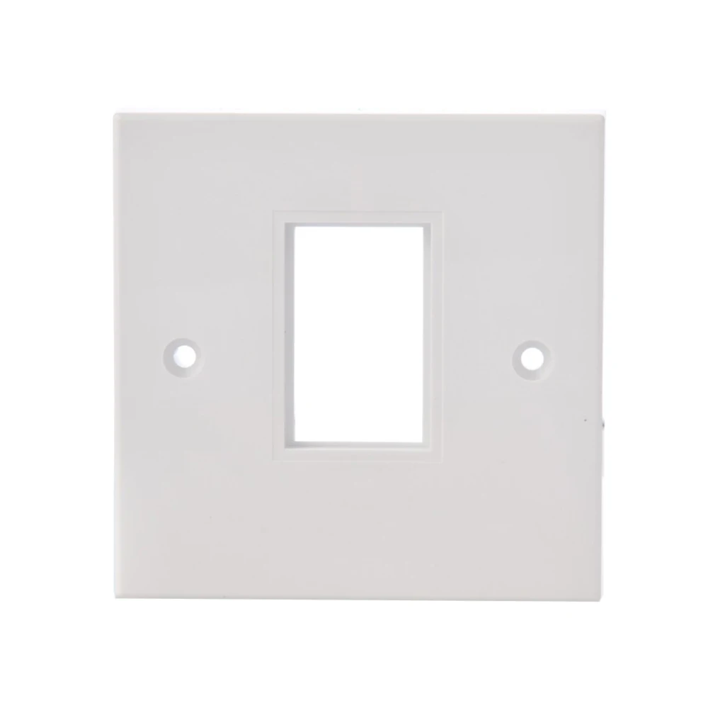 UK Type 2 Port Square Network Module Rj45 Rj11 Fiber Optic Faceplate Jbfp25-2--b-faceplate Rj45 UK Face Plate 86x86mm CN;ZHE