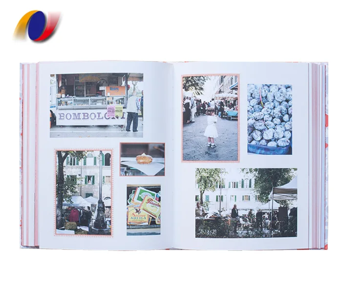 Pdf to Book Photo Book Customized A3 Hardcover Book Printing Offset Printing Art Paper Film Lamination Hard Cover Sewing Binding