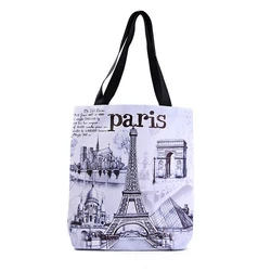 New Fashion Paris PVC Souvenir Tote Bags