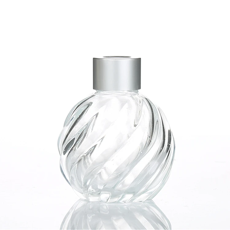 Decorative 4oz Bulk Round Reed Diffuser Bottles Glass Perfume Glass Bottle Fragrance Packaging Wholesale