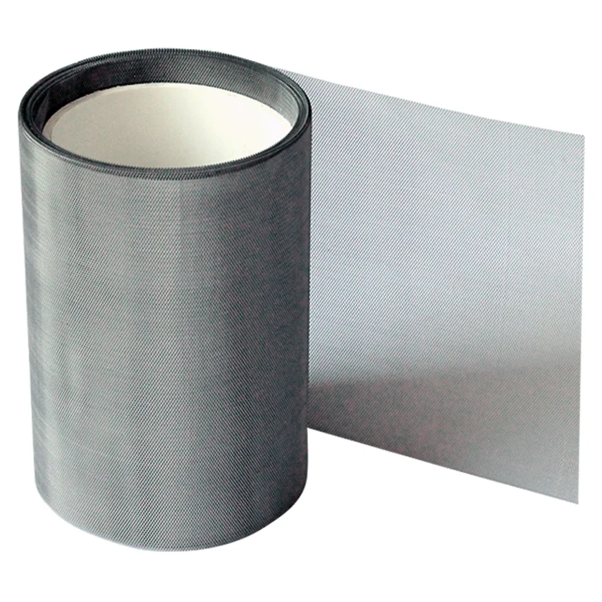 Custom tailored diamond shaped precision expanded titanium metal mesh for battery current collector