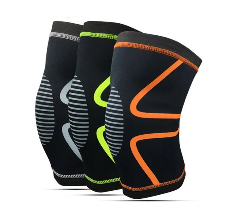 Custom Neoprene 7mm Knee Sleeves | Anti -Slip Double Silicone Gel Strips Best Grip & Stability #HX-28