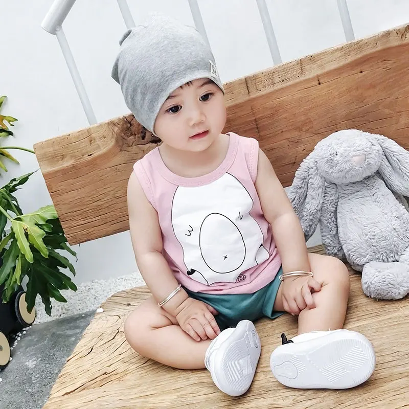 
Baby clothing Hot-selling baby summer clothes cartoon waistcoats and baby clothes in 2019 